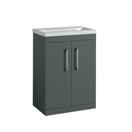 EFP909FG Essential Montana 600mm Forest Green Vanity Unit with Basin and 2 Doors