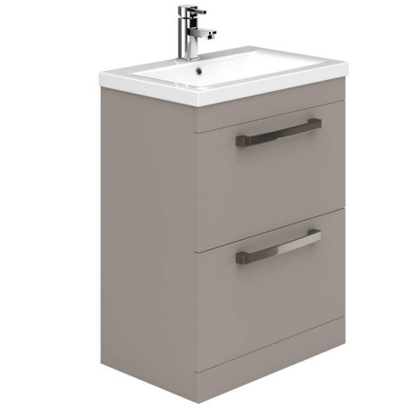 EFP302CA Essential Nevada 600mm Cashmere Basin Unit with 2 Drawers (1)