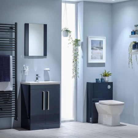 EF312IN Essential Nevada 700mm Indigo Gloss End Bath Panel (2)
