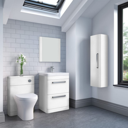 EF413WH Essential Vermont 1800mm Gloss White Front Bath Panel (2)