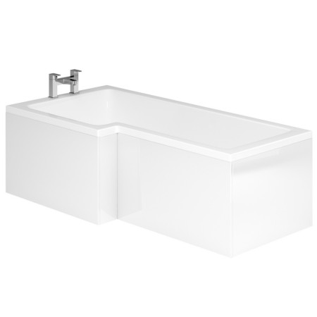 EF414WH Essential Vermont 1700mm Gloss White L Shape Front Bath Panel (1)