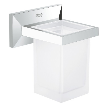 Grohe Allure Brilliant Chrome Wall Mounted Holder With Tumbler