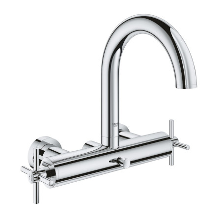 Grohe Atrio Chrome Bath Shower Mixer With Cross Handles