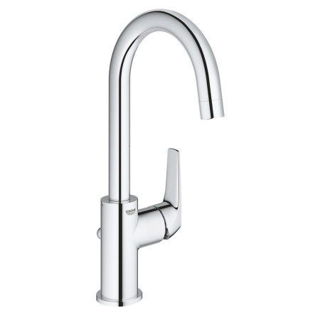 23753000 Grohe BauFlow L-Size Chrome Single Lever Basin Mixer With Pop Up Waste