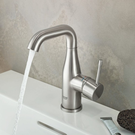 23462001 Grohe Essence Basin Mixer M Size in Chrome with Pop Up Waste Lifestyle
