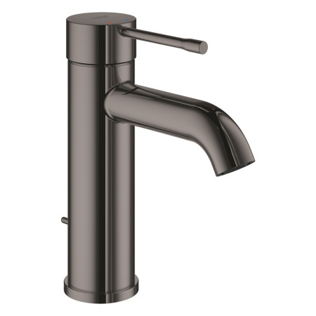 23589A01 Grohe Essence Basin Mixer S Size Hard Graphite Finish with Pop Up Waste