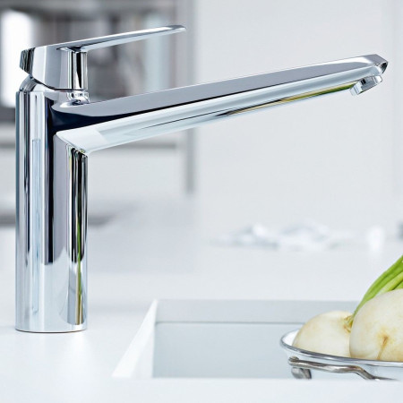 33770002 Grohe Eurodisc Cosmopolitan Single Lever Chrome Kitchen Sink Mixer (2)