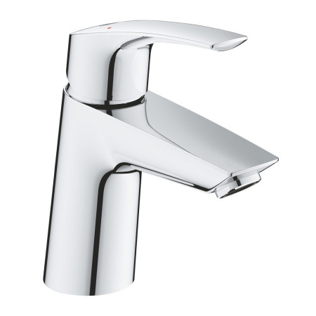 23968003 Grohe Eurosmart S Sized Angled Basin Mixer with Click Clack Waste