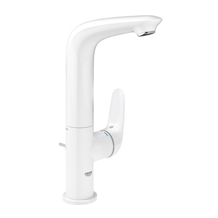 23718LS3 Grohe Eurostyle L-Size Single Lever Moon White Basin Mixer With Pop-Up Waste Set 1 1/4