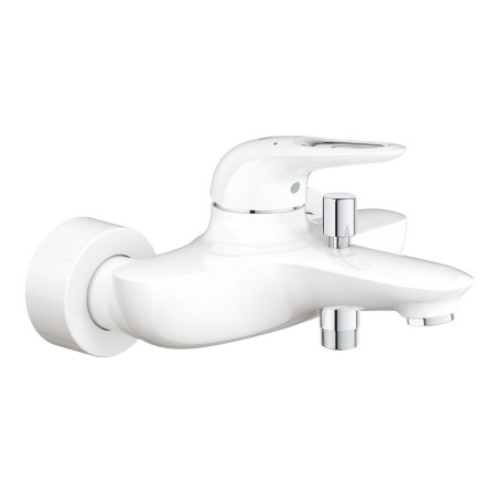 33591LS3 Grohe Eurostyle Moon White Single Lever Bath Shower Mixer (1)