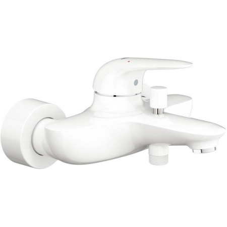 23726LS3 Grohe Eurostyle Moon White Wall Mounted Bath Shower Mixer (1)