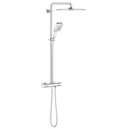 26649000 Grohe Rainshower SmartActive 310 Cube Exposed Chrome Shower System (1)