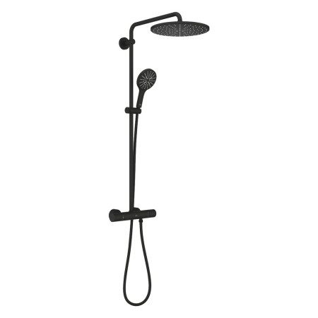 22119KF0 Grohe Rainshower System 310 Thermostatic Black Shower System (2)