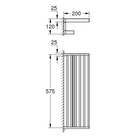 40804000 Grohe Selection Cube Towel Rack (2)