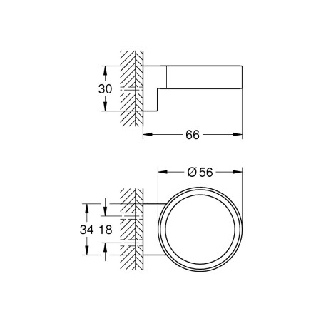 41027000 Grohe Selection Glass Dish Holder (3)