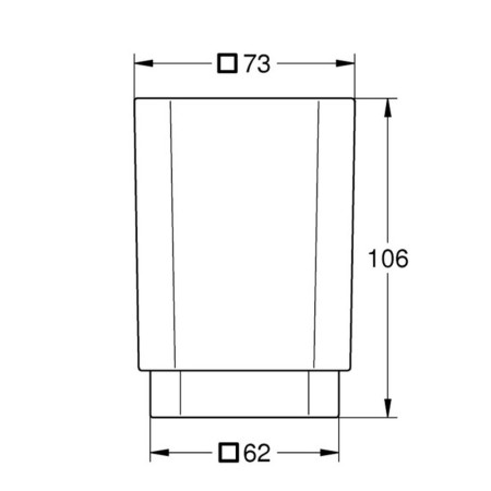 40783000/40865000 Grohe Selection Cube Glass Tumbler and Holder (3)