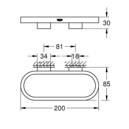 41035000 Grohe Selection Towel Ring Holder (3)