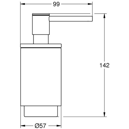 41028000/41027000 Grohe Selection Wall Mounted Soap Dispenser (4)