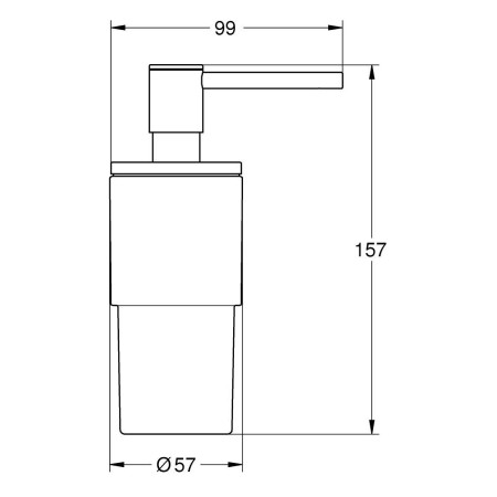 40306AL3/40304AL3 Grohe Spa Atrio Brushed Hard Graphite Soap Dispenser (2)