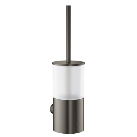 Grohe Spa Atrio Brushed Hard Graphite Toilet Brush Set