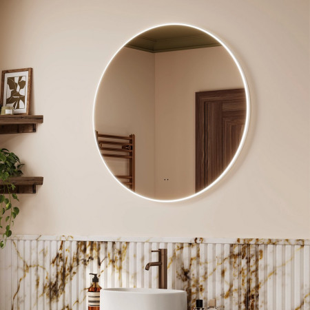 78738000 HIB Air Round 60 LED Framed Bathroom Mirror Lifestyle
