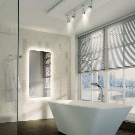 79300000 HIB Ambience 120 LED Steam Free Bathroom Mirror Portrait