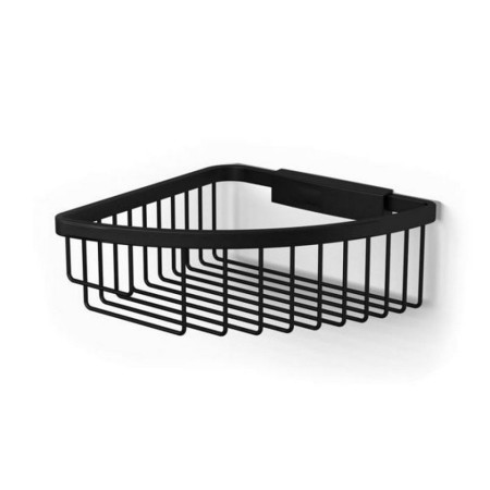ACSBBK01 HIB Black Corner Shower Basket (1)
