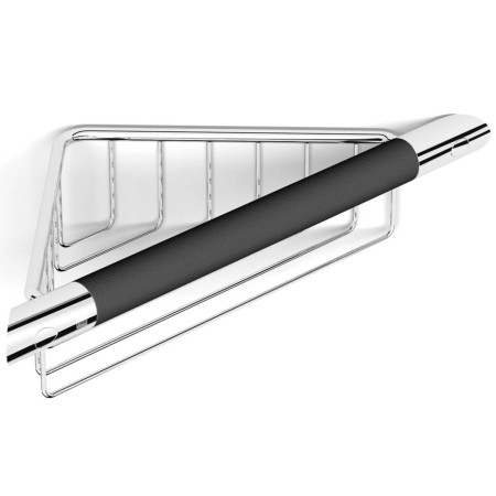 ACSBCH09 HIB Corner Shower Basket with Rubber Grab Bar Cut Out
