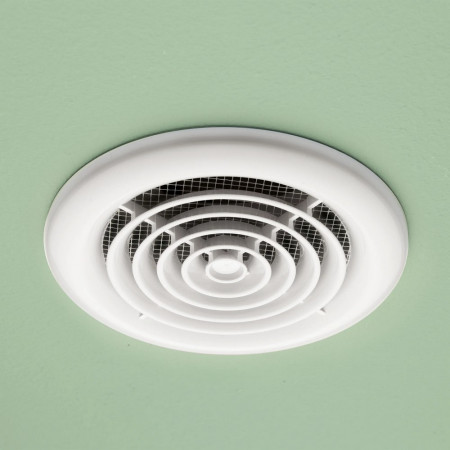 HIB Cyclone Inline White Ceiling Fan with Kit