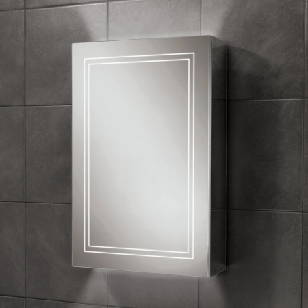 HIB Edge 50 Single Door Steam Free LED Illuminated Cabinet