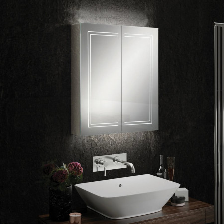 HIB Edge 60 Double Door Steam Free LED Illuminated Cabinet