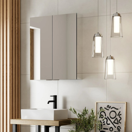 45200 HIB Eris 60 Aluminium Double Door Cabinet Lifestyle