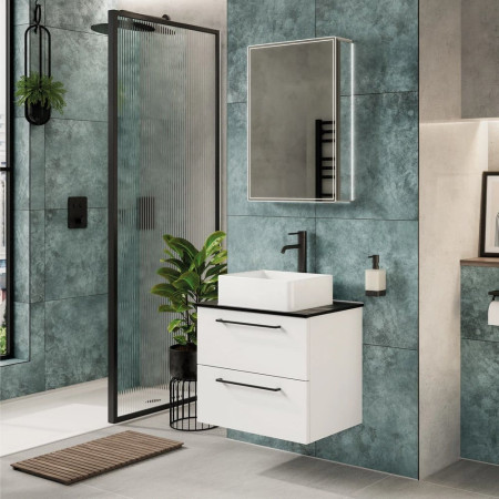 HIB Isoe 50 LED Illuminated Bathroom Cabinet