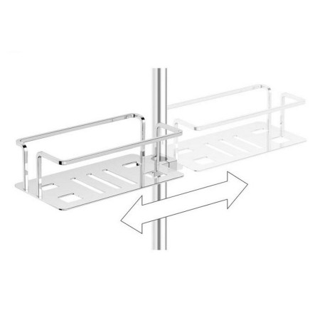 HIB Modern Riser Rail Clip On Shower Basket