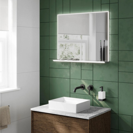 78736000 HIB Platform 80 LED Illuminated Bathroom Mirror Lifestyle