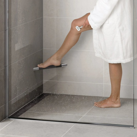 HIB Shower Corner Grab Bar with Grip