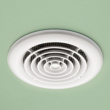 HIB Turbo Inline White Ceiling Fan with Kit