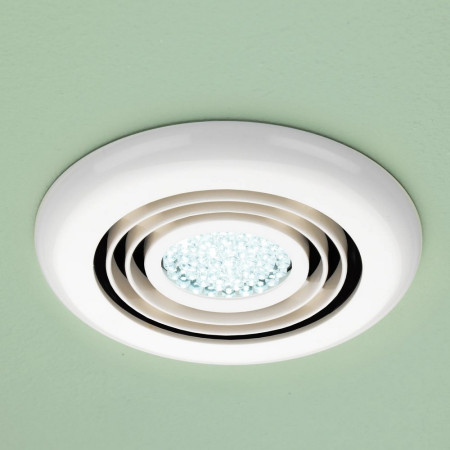 32200 HIB Turbo White Inline Fan with Cool White LED Cut Out