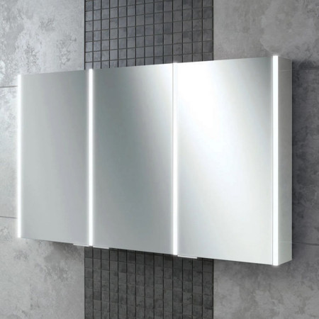 HIB Xenon 120 LED Aluminium Illuminated Bathroom Cabinet