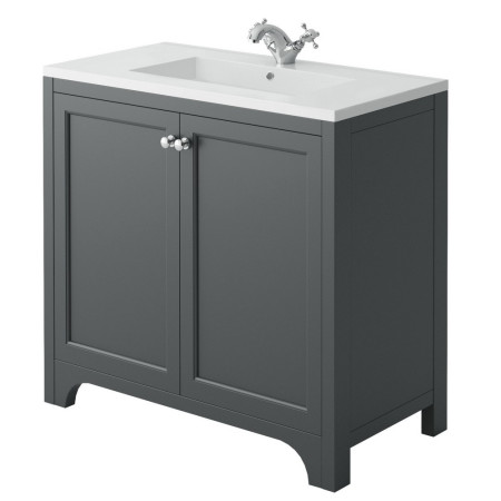 Harrogate Brunswick 900mm Spa Grey Vanity Unit with Basin