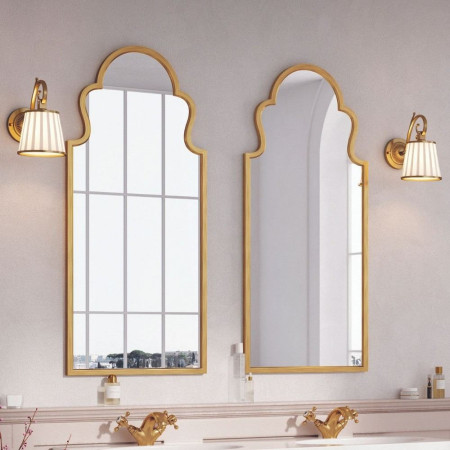 REFLECTION001 Harrogate Brushed Brass 830 x 500mm Bathroom Mirror (1)