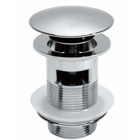 Harrogate Chrome Slotted Sprung Dome Basin Waste