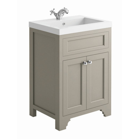 Harrogate Ripley 600mm Dovetail Grey Vanity Unit with Basin