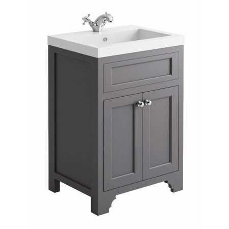 Harrogate Ripley 600mm Spa Grey Vanity Unit with Basin