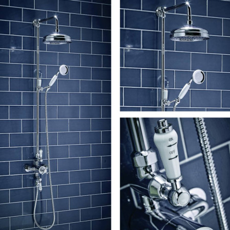 SHOWER007 Harrogate Traditional Exposed Rigid Riser Shower (1)