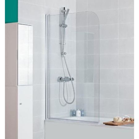 Haven Single Panel Curved Bath Screen