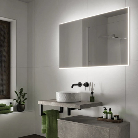 78733000 HiB Air 120 LED Framed Bathroom Mirror Lifestyle