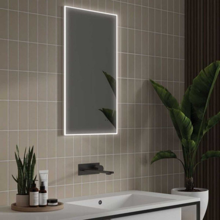 HiB Air 50 LED Framed Bathroom Mirror Lifestyle