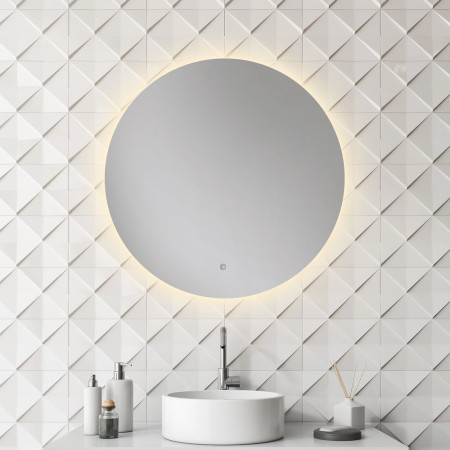 79120000 HiB Theme 80 Illuminated Bathroom Mirror Lifestyle