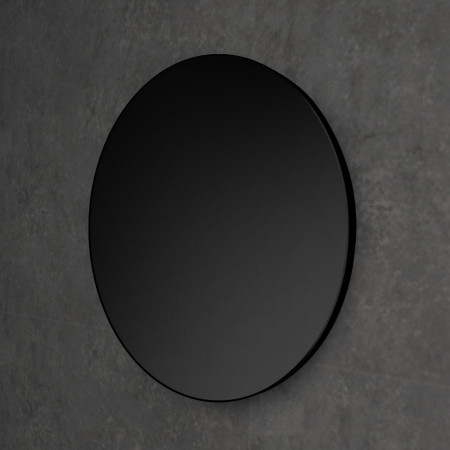 HiB Trim Round 60 Black Bathroom Mirror